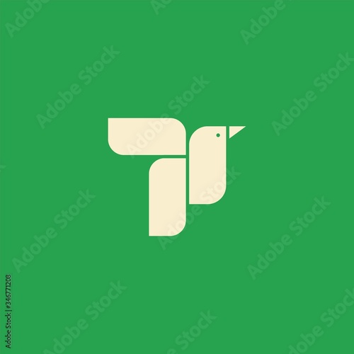 Premium Bird logo with modern concept