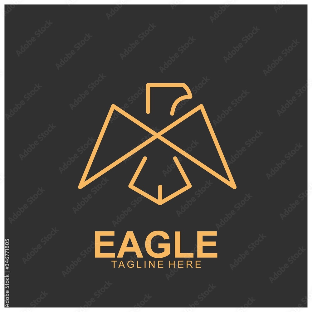 Eagle logo with modern concept. Eagle logo with modern concept.