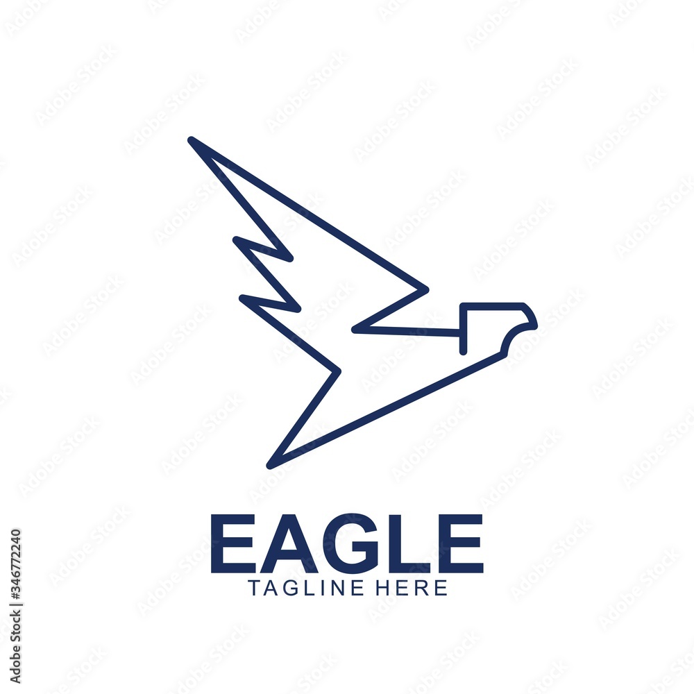 Eagle logo with modern concept.