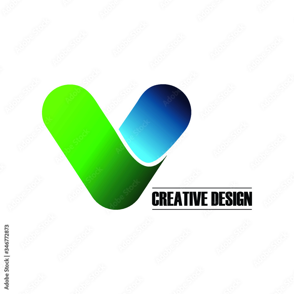 Letter V simple logo icon design vector. monogram logo vector illustration. Letter V simple logo icon design vector. monogram logo vector illustration.
