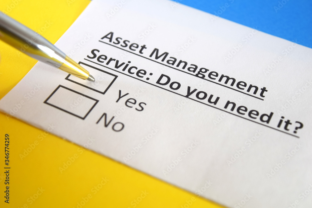 One person is answering question about asset management service. One person is answering question about asset management service.