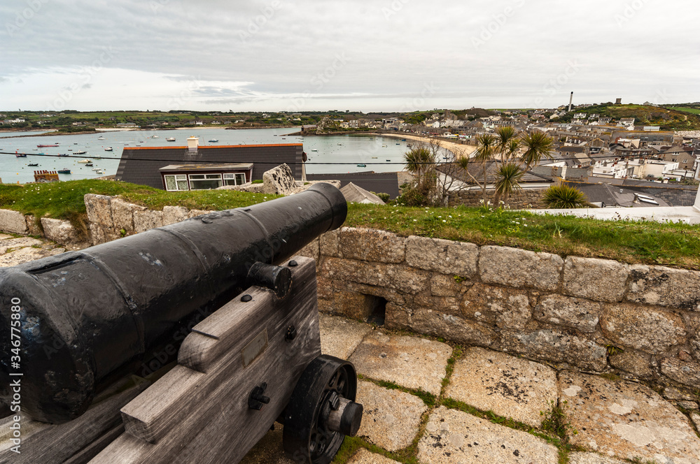 View over St Mary in the Scilly Isles