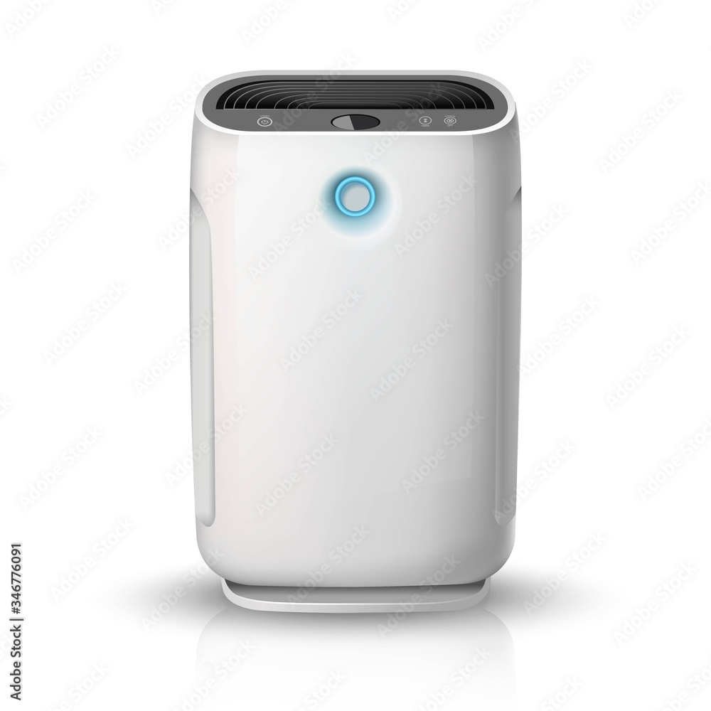 vector air purifier, isolated on white background illustration icon. Air cleaning and humidifying devise for the house. vector air purifier, isolated on white background illustration icon. Air cleaning and humidifying devise for the house.