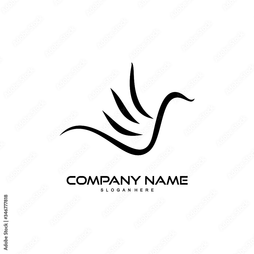 Fototapeta premium bird logo design vector