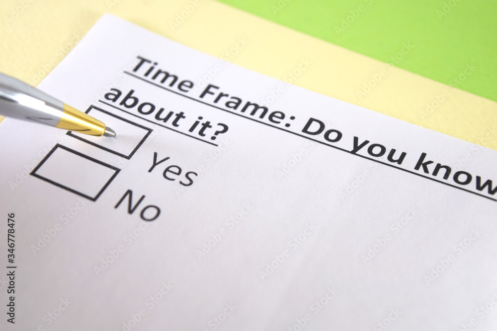 One person is answering question about time frame. One person is answering question about time frame.