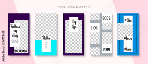 Mobile Stories Vector Collection.