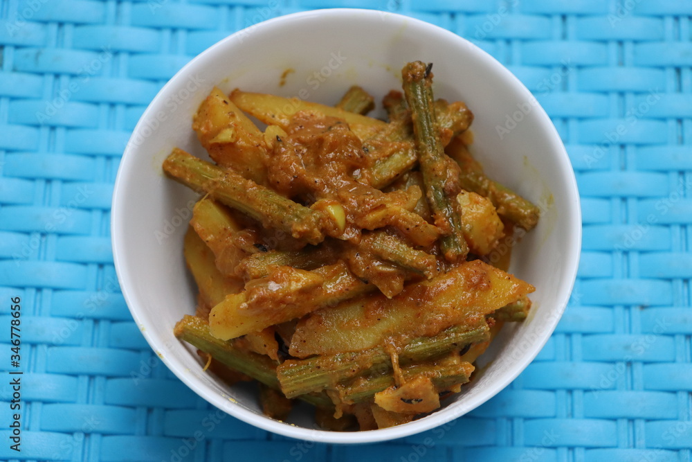 Moringa pod curry, shevga bhaji, Drumstick curry Moringa pod curry, shevga bhaji, Drumstick curry