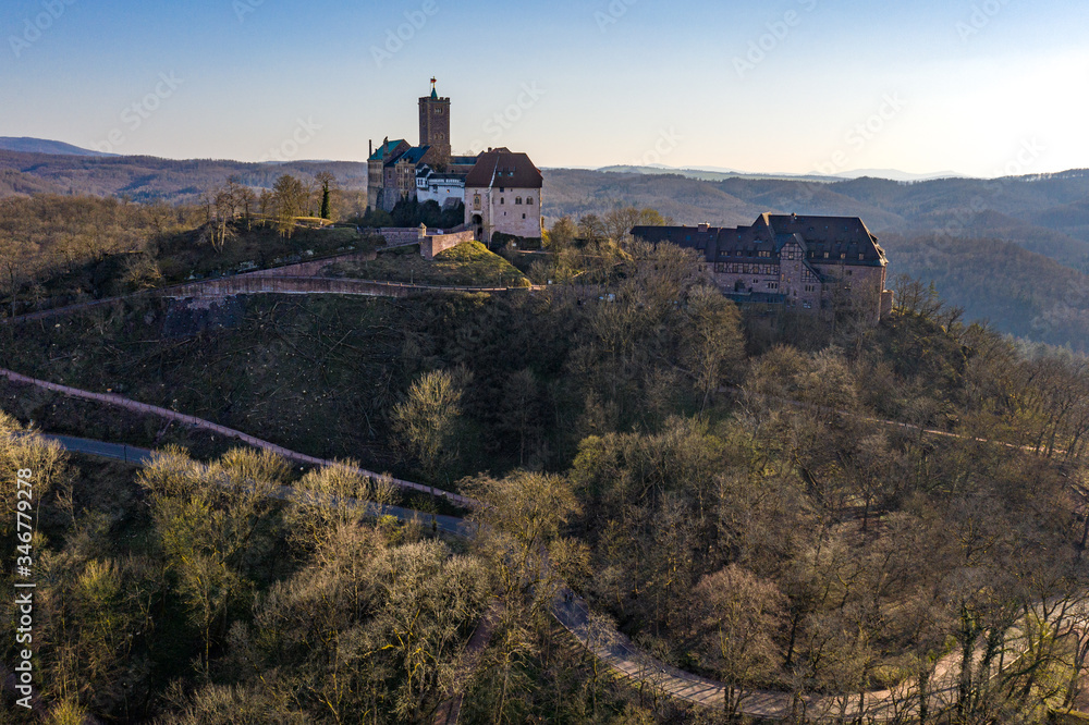 Luftbildaufnahmen Wartburg bei Eisenach