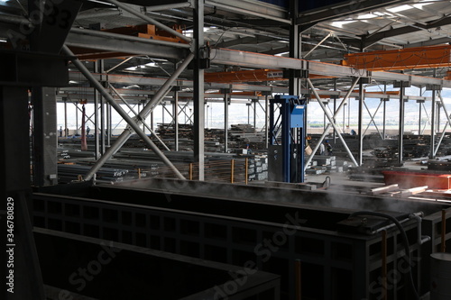 Wallpaper Mural metalworking industry: finishing metal working on horizontal surface grinder machine Torontodigital.ca