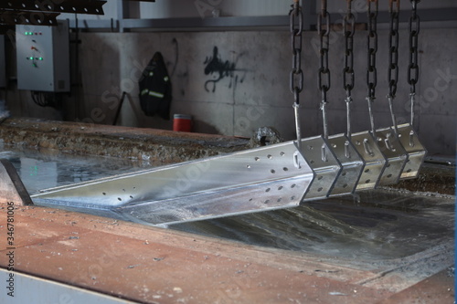 metalworking industry: finishing metal working on horizontal surface grinder machine