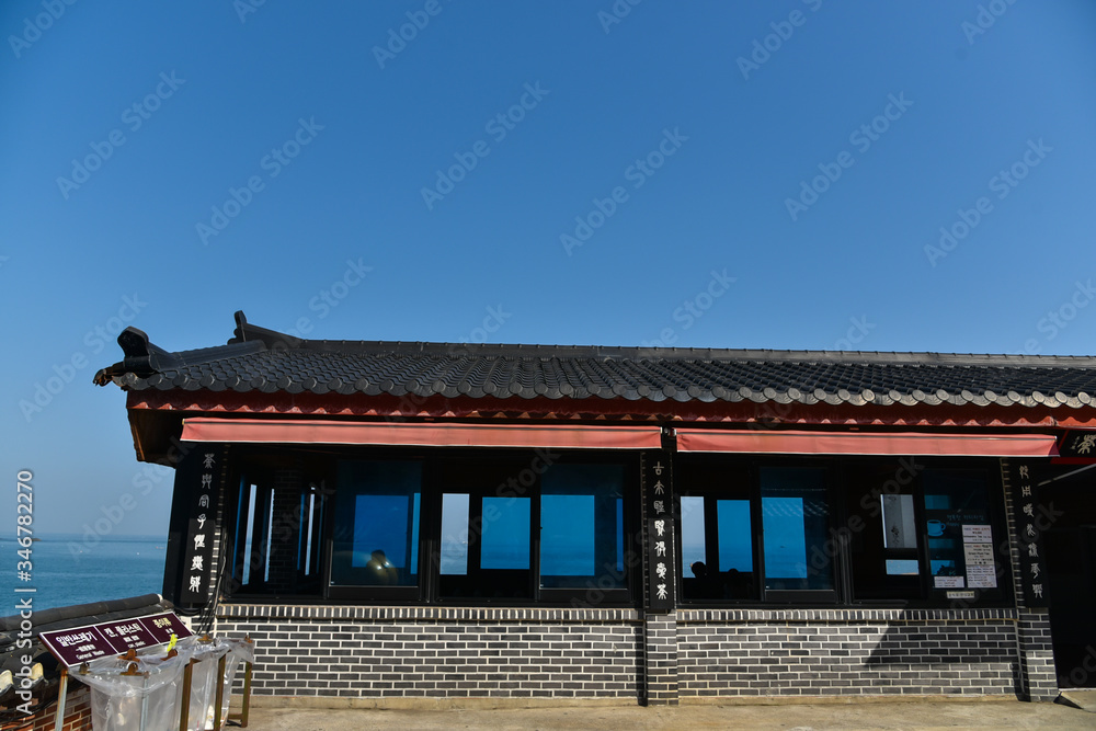 Busan city, South Korea - NOV 01, 2019: Landscape of Haedong Yonggung Temple of Busan in Korea.
Busan city, South Korea - NOV 01, 2019: Landscape of Haedong Yonggung Temple of Busan in Korea.