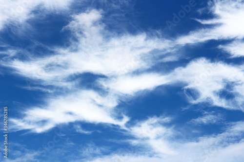Fototapeta Naklejka Na Ścianę i Meble -  Bright blue sky with white clouds