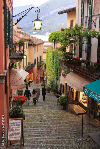 Alley to the port in Bellagio, Lombardy, Italy © Raul Baldean