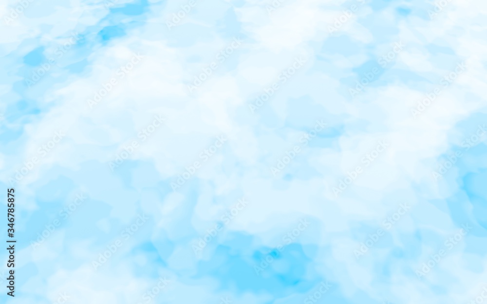 The bright sky in the morning. Blue sky background with white clouds. Cumulus white clouds in the clear blue sky. 3D illustration The bright sky in the morning. Blue sky background with white clouds. Cumulus white clouds in the clear blue sky. 3D illustration