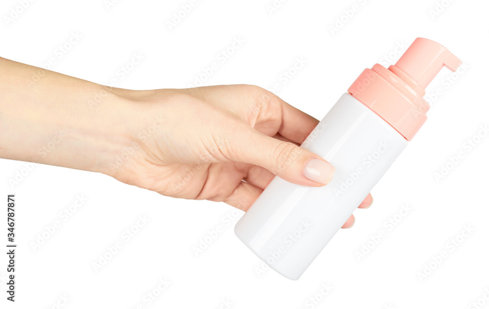 Hand sanitizer in bottle, disinfection liquid. Hand sanitizer in bottle, disinfection liquid.