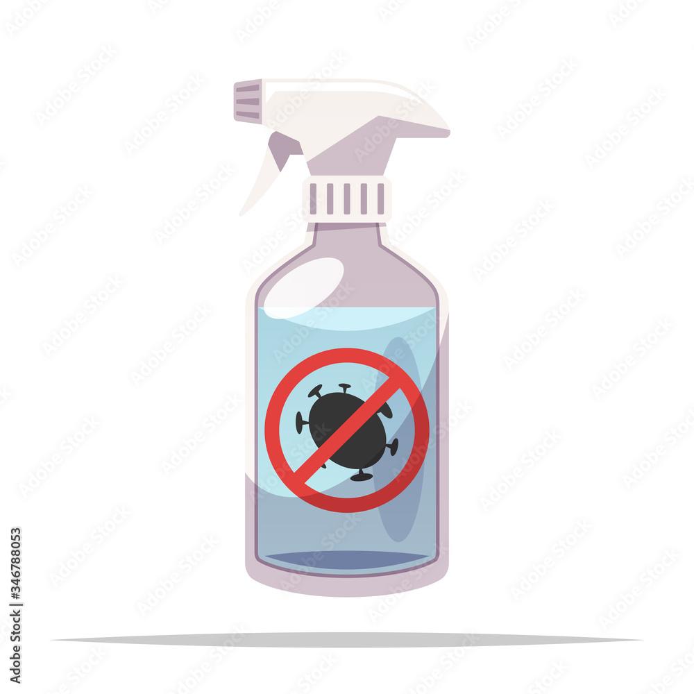 Disinfectant spray vector isolated illustration Disinfectant spray vector isolated illustration