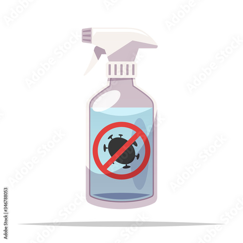 Disinfectant spray vector isolated illustration