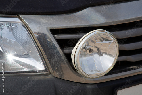 Front fog lights of the car.Additional equipment.
