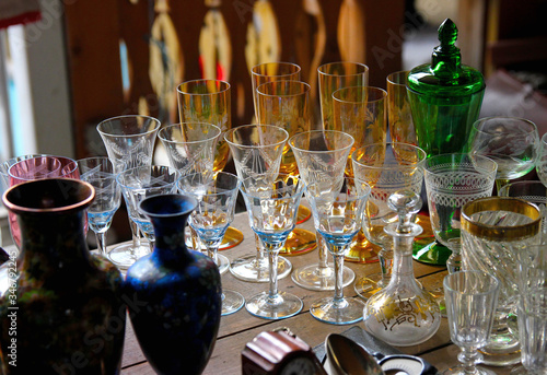 Flea market in Moscow, Russia