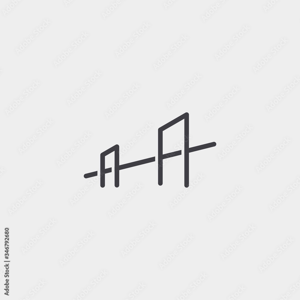 Bridge logo design with premium concept Bridge logo design with premium concept