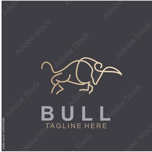 Premium bull logo design
