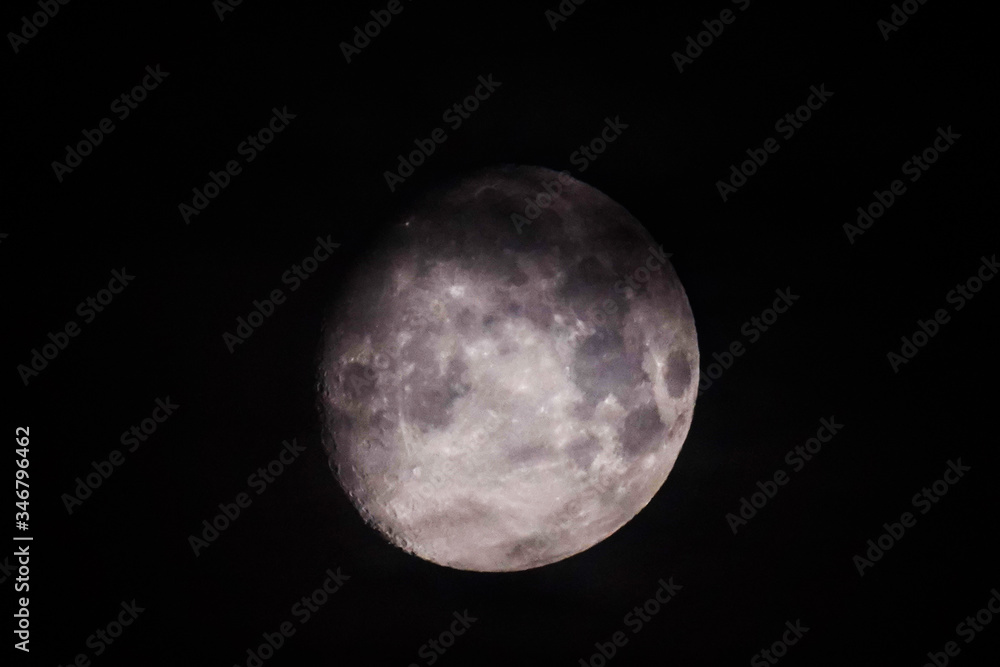 Full moon. Lunar phase when the Moon is completely illuminated as seen from Earth. Full moon. Lunar phase when the Moon is completely illuminated as seen from Earth.