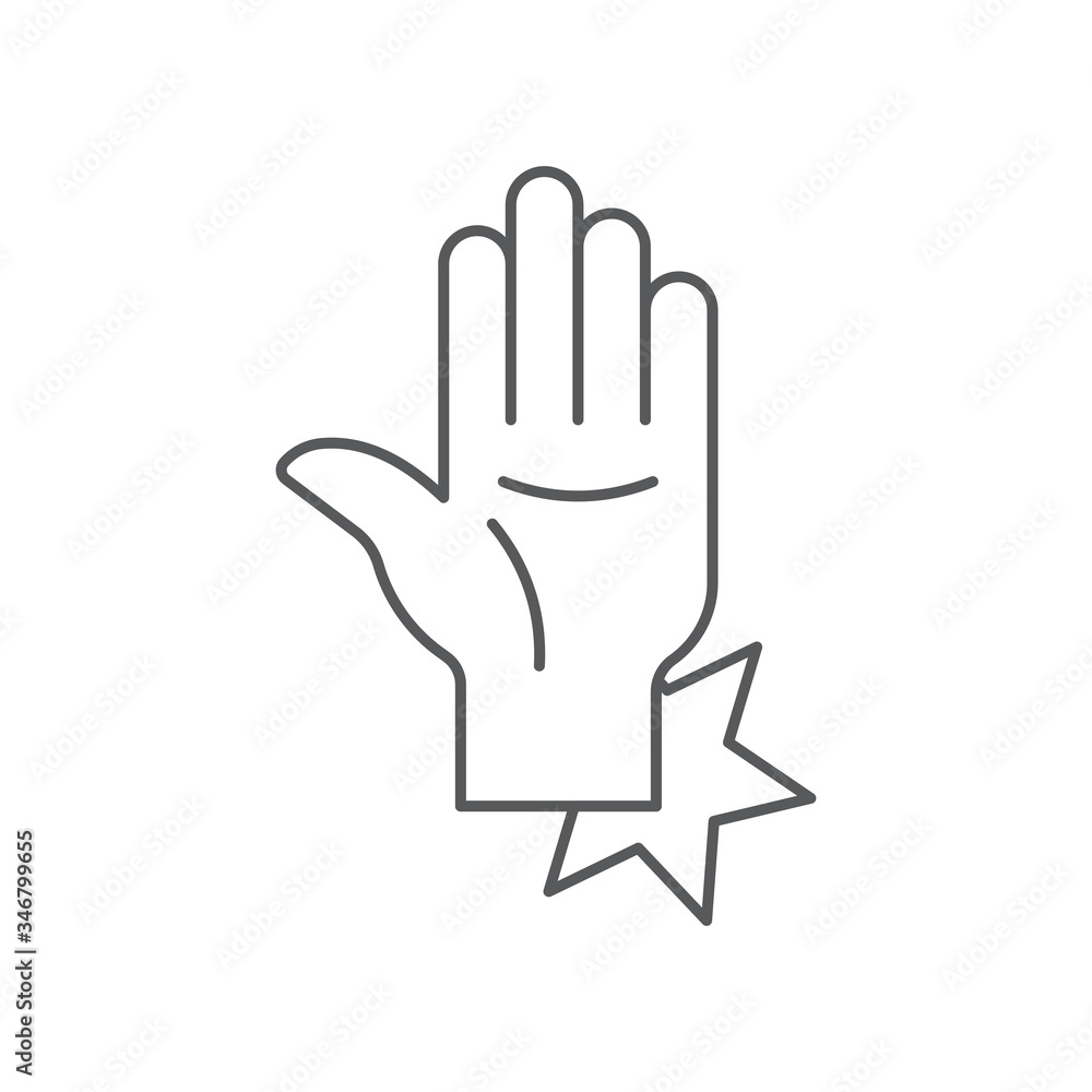 wrist pain vector icon symbol isolated on white background wrist pain vector icon symbol isolated on white background