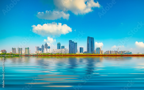 City scenery of Suzhou Industrial Park, Jiangsu Province, China