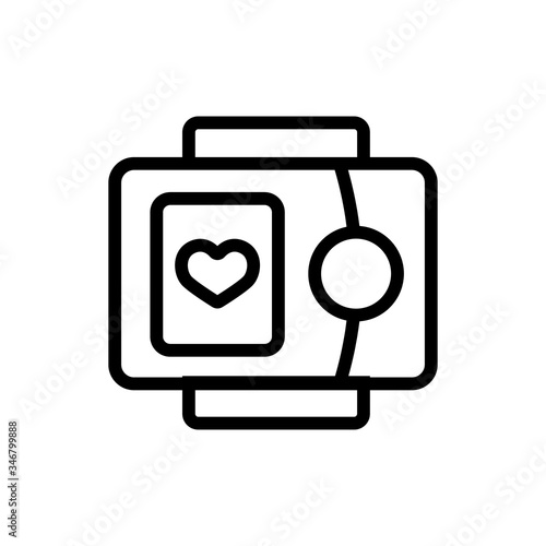 health measuring device icon vector. health measuring device sign. isolated contour symbol illustration
