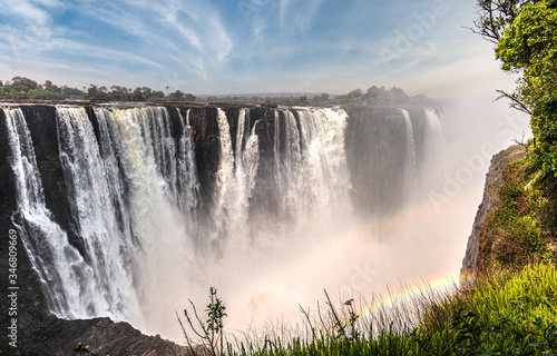 The great Victoria Falls  view from Zimbabwe side 