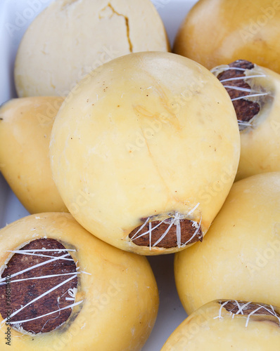 Branza de burduf, traditional sheep's milk cheese from south of Transilvania, Romanian cheese photo