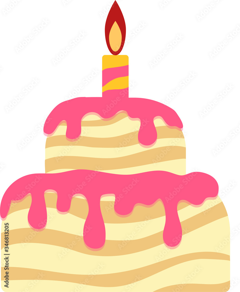 Cake birthday icon set. Flat set of cake vector icons for web design. different types of beautiful modern cakes with candle. Cake birthday icon set. Flat set of cake vector icons for web design. different types of beautiful modern cakes with candle.