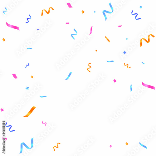 colored confetti with the isolated background. Eps vector file