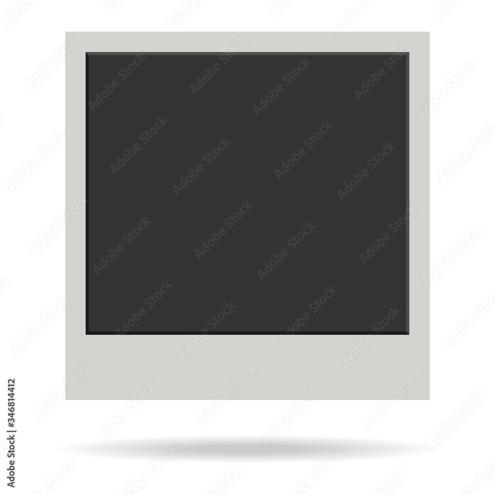 Retro photo frame. Old photo frame with shadow isolated on white background. Vector, cartoon illustration. Retro photo frame. Old photo frame with shadow isolated on white background. Vector, cartoon illustration.