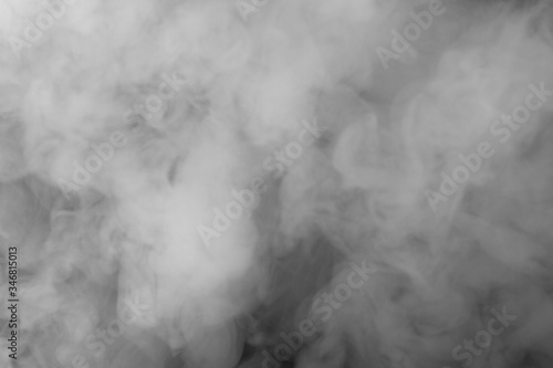 Abstarct smoke texture. Black and white smoking background. 