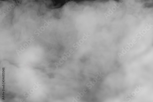 Abstarct smoke texture. Black and white smoking background. 