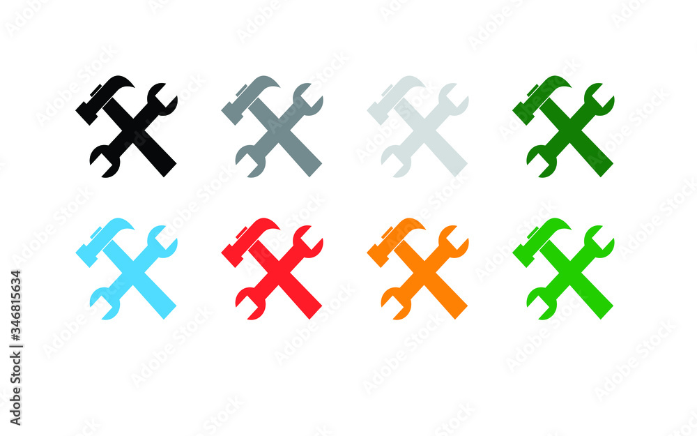 Setting gears icon. Line, glyph and filled outline colorful version, clock gear outline and filled vector sign. Symbol, logo illustration. Different style icons set. Pixel perfect vector graphics Setting gears icon. Line, glyph and filled outline colorful version, clock gear outline and filled vector sign. Symbol, logo illustration. Different style icons set. Pixel perfect vector graphics