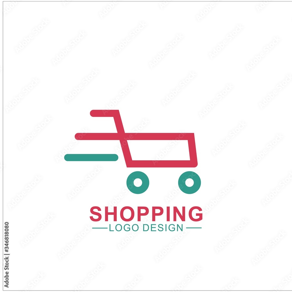 Shopping Logo Illustration Design