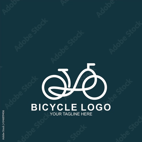 Bicycle logo design template