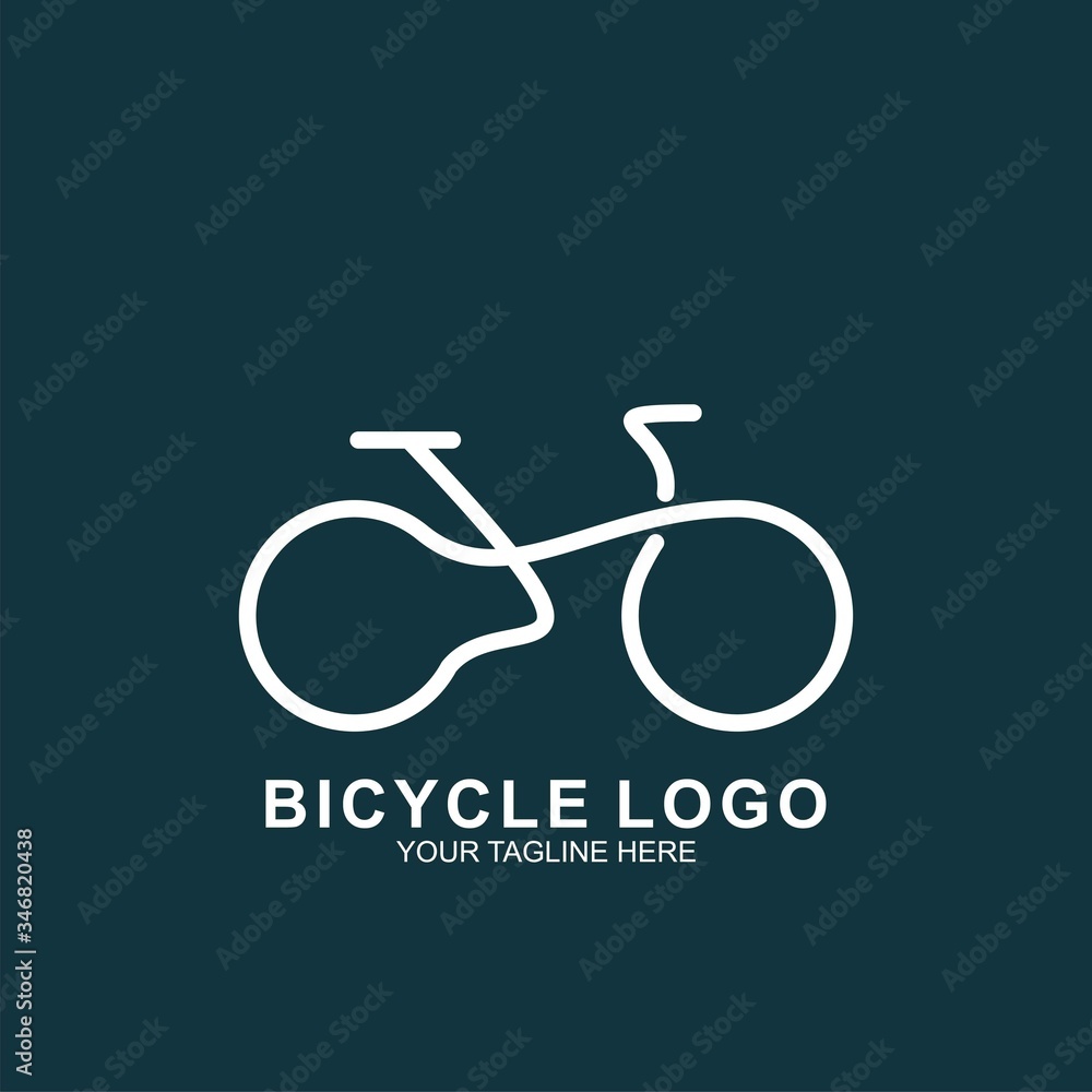 Fototapeta premium Bicycle logo design template