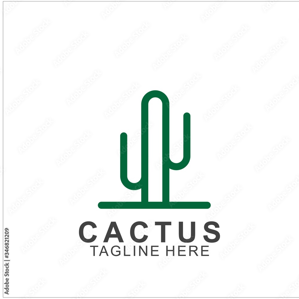 Cactus logo with creative concept Cactus logo with creative concept