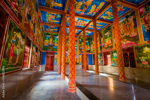 Beautiful khmer temple in Mekong Delta © sitriel