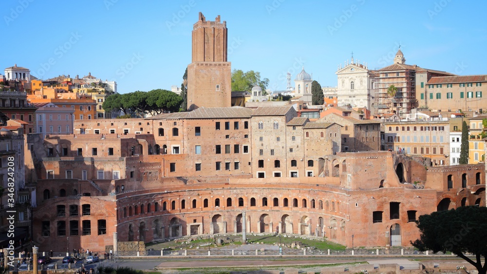 Rome - Trajan Forum. Italian landmarks.