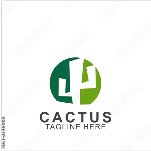 Cactus logo with creative concept