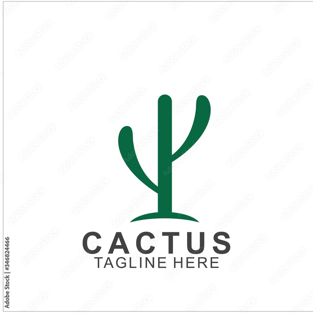 Cactus logo with creative concept Cactus logo with creative concept