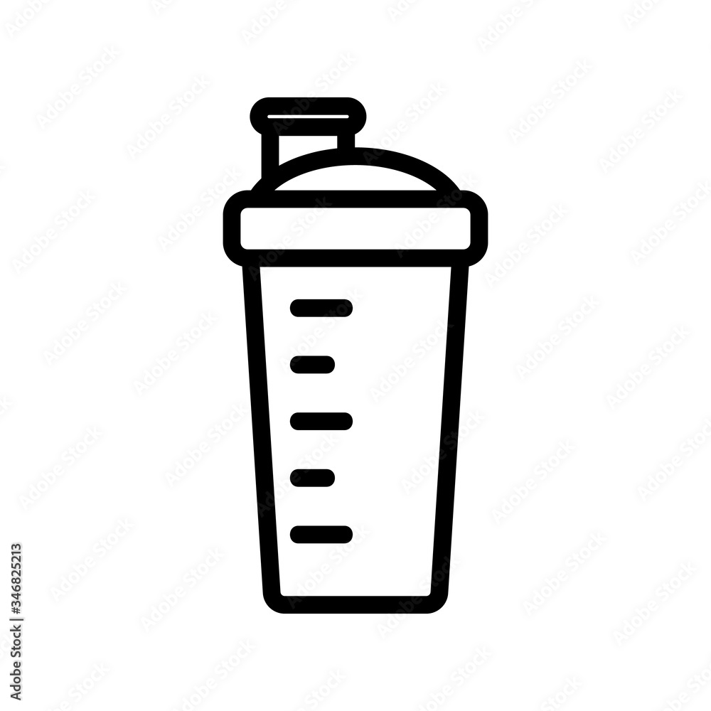 shaker volume meter icon vector. shaker volume meter sign. isolated contour symbol illustration shaker volume meter icon vector. shaker volume meter sign. isolated contour symbol illustration