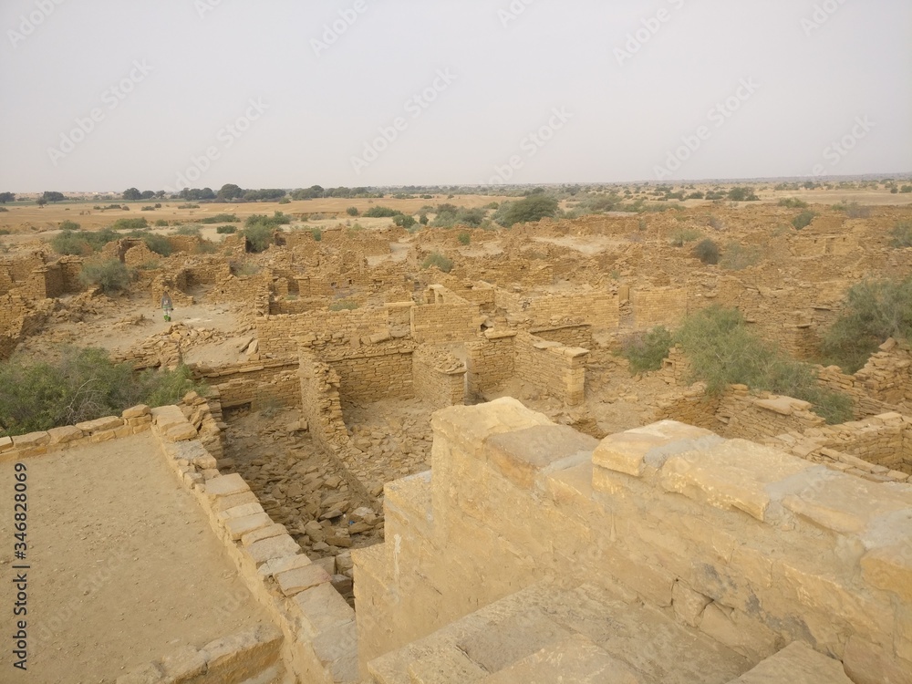ruins of the ancient city in Rajasthan