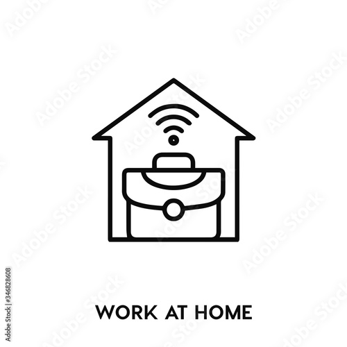 work at home icon vector. work at home sign symbol