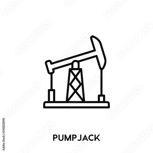 pump jack icon vector. pump jack icon vector symbol illustration. Modern simple vector icon for your design. pump jack icon vector	