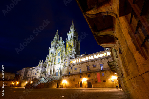 Views of the Cathedral of Santiago de Compostela